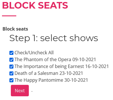 Block seats